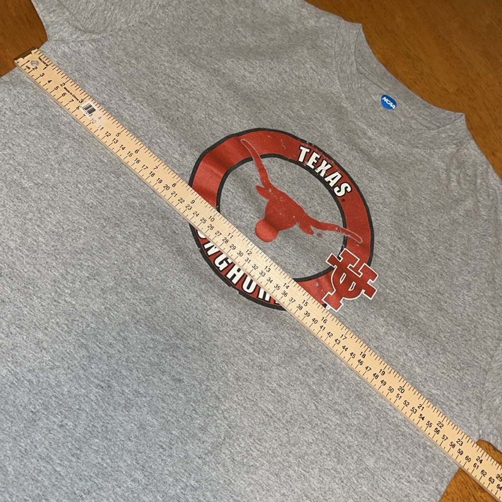 NCAA Texas Longhorns Short Sleeve Gray Shirt Mens XL - Picture 8 of 9